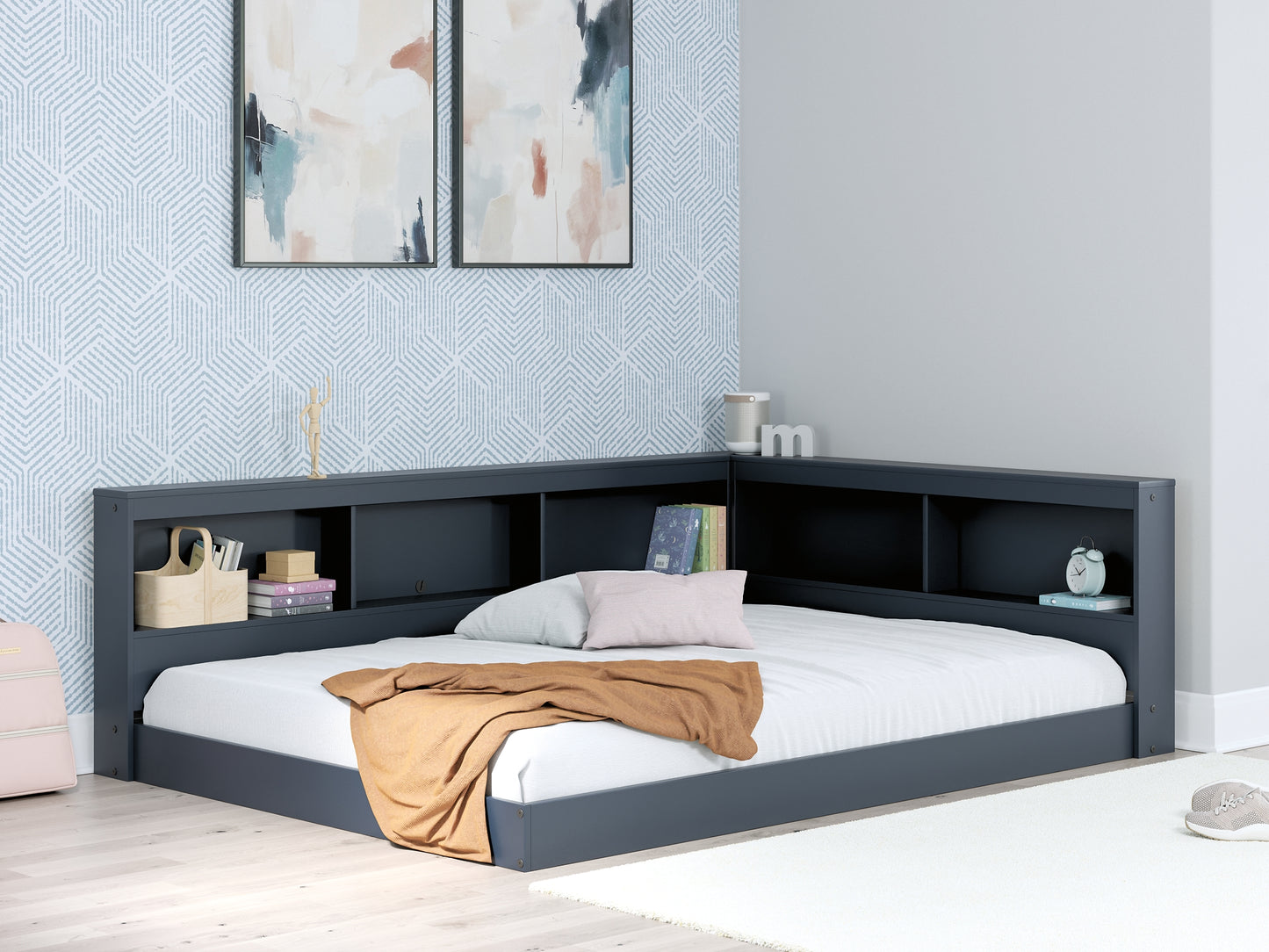 Simmenfort Bookcase Storage Bed